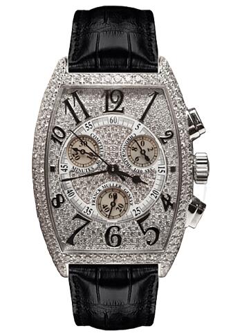 FRANCK MULLER Cintree Curvex Chronographe 2852 CC QZ D CD white Replica Watch